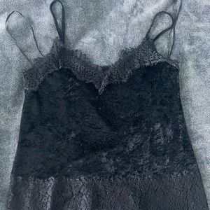 H&M lace velvet cami top!